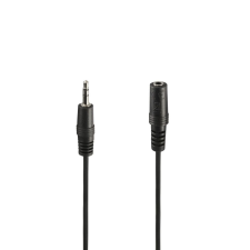 Hama 3.5 mm Jack Plug / Socket Stereo Audio Cable 2m Black 00205104 kábel és adapter