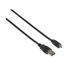 Hama 74204 USB-A apa - Mini USB apa 2.0 Adat és töltőkábel - Fekete (1.8m) (74204) kábel és adapter