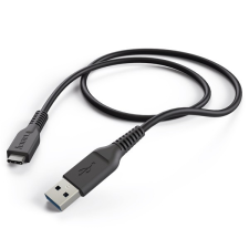 Hama ADATKÁBEL USB 3.1 GEN 1, TYPE-C/USB A, 1M, FEKETE kábel és adapter