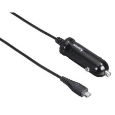 Hama autós töltő micro USB csatlakozóval fekete (00093779) (H00093779) mobiltelefon kellék