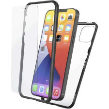 Hama Cover Magnetic+Glas Cover Apple iPhone 12 hátlap tok fekete átlátszó (00196760) (HA00196760) tok és táska