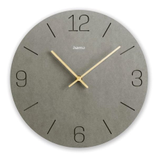 Hama Crete Falióra, vésett számok, halk járású, MDF, sötétszürke, 30 cm falióra
