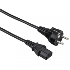 Hama ECO Hálózati Kábel 3 Eres 1, 5m Black kábel és adapter