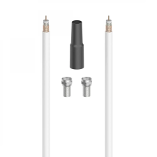 Hama F Összekötő Fehér 10m 205041 kábel és adapter