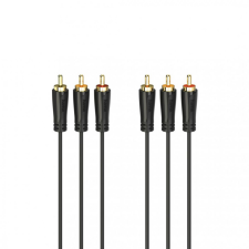 Hama FIC AV 3RCA-3RCA öszzekötőkábel 1,5m Black kábel és adapter