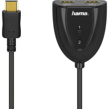 Hama fic hdmi közösítő aranyozott 2 bemenet - 1 kimenet audió/videó kellék, kábel és adapter