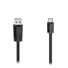 Hama Kábel HAMA USB-C/USB-A 1m fekete kábel és adapter