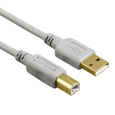 Hama Nyomtató kábel hama eco usb-b aranyozott 1,5m 00200903 kábel és adapter