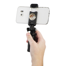 Hama Pocket tükrös selfie markolat/mini állvány - Fekete mobiltelefon kellék