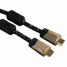 Hama Premium HDMI Cable with Ethernet plug - plug ferrite metal 3m Black (122211) kábel és adapter