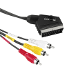 Hama St av összekötőkábel scart-3rca be/ki 2,0m 43178