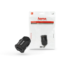 Hama szivargyújtó töltő adapter USB-A bemenettel - 12W - HAMA Picco Car Charger - fekete mobiltelefon kellék