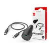 Hama szivargyújtó töltő adapter USB + Type-C bemenettel + Type-C - Type-C kábel - 32W - HAMA Car Charger Kit with USB-C/USB-A - PD/QC 2.0 / 3.0 - fekete (201693)
