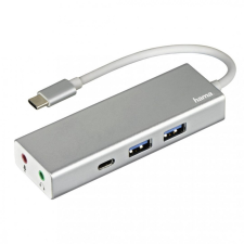 Hama USB 3.1 TYPE-C HUB (2 USB, 1 USB TYPE-C) +3,5&quot; AUDIO hub és switch