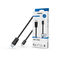 Hama USB-A - Type-C adat- és töltőkábel 1,5 m-es vezetékkel - HAMA USB-A - USB-CCable - fekete mobiltelefon kellék