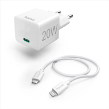 Hama USB-C hálózati töltő 1m USB-C - Lightning kábellel fehér (201620) (hama201620) mobiltelefon kellék