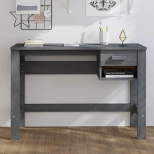  HAMAR sötétszürke tömör fenyőfa íróasztal 110 x 40 x 75 cm bútor