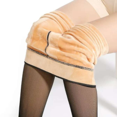  Hamis-áttetsző téli öntet bolyhos béléssel - Brown, XS-M (300g)
