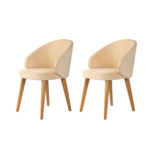 Hanah Home Bentley Beige és Dark Oak étkezőszék szett, 2 db, bézs bútor
