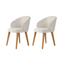 Hanah Home Bentley White and Dark Oak étkezőszék szett, 2 db, fehér bútor