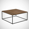  Hanah Home Coffee Table Walnut Poly - Walnut
