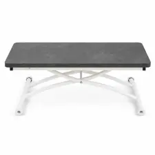  Hanah Home Dohányzóasztal BlackWhite Mini Juppo Ext - Fekete Sas, Fehér bútor
