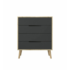  Hanah Home Dresser Sapphire Oak Anthracite Flora - Sapphire Oak, Anthracite bútor
