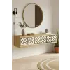  Hanah Home Dresser Sapphire Oak White Gold Arex 120 - Sapphire Oak, White, Gold