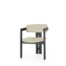 Hanah Home Étkezőszék CO Light Grey and Black, világosszürke bútor