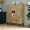 Hanah Home Hercules3100 4 ajtós komód Dió