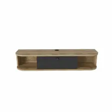  Hanah Home Ibarra TV állvány, fekete, Oud Oak bútor