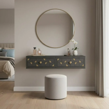 Hanah Home komód antracit arany Moka 120 - antracit, arany bútor