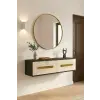  Hanah Home Komód Antracit Arany Rany 120 - Arany, Antracit