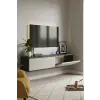  Hanah Home Komód Antracit Travertin Zeynep 120 - Antracit, Travertin