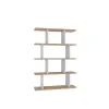  Hanah Home Könyvespolc Oak White Harmon - Fehér, Tölgy