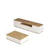  Hanah Home nappali bútor szett, TV szekrény 180x44.6x44.5 cm + kávézóasztal 90x28.6x60 cm, 18 mm-es PAL, atlanti fenyő és fehér - Ellenőrzött A · Re-Bloom