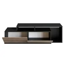  Hanah Home Nexera TV állvány, fekete dió bútor