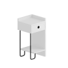  Hanah Home Nightstand White Sirius Right - White