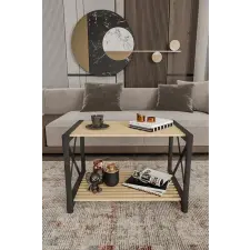  Hanah Home Pls Room 1 dohányzóasztal - Fekete bútor