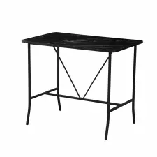  Hanah Home Retro Fekete Bárasztal bútor
