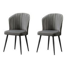 Hanah Home Rubi Grey étkezőszék szett, 2 db, szürke bútor