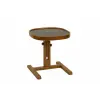  Hanah Home Side Table Walnut Black Marlbe Opus Kare 42 - Walnut, Black Marble