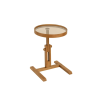  Hanah Home Side Table Walnut Opus Yuvarlak 40 - Walnut