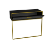  Hanah Home Tálaló Gold Black Polka - Fekete