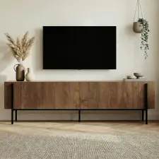  Hanah Home TV-állvány Kafkas tölgy Black Nexus - Kafkas tölgy, fekete bútor