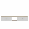  Hanah Home TV állvány Sapphire Oak White Zuzu 150 - Zafír tölgy, Fehér