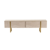  Hanah Home TV-állvány Travertine Gold Serenity - Travertin, Arany