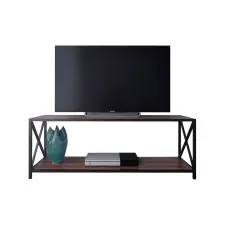  Hanah Home TV állvány Xena - Fekete, Dió bútor