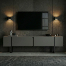  Hanah Home TV Stand Anthracite Black Onera - Anthracite, Black bútor