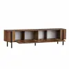  Hanah Home TV Stand Barok Walnut Black Nexus - Barok Walnut, Black